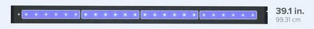 AI Blade Smart LED Strip - Coral Glow (39 inch)